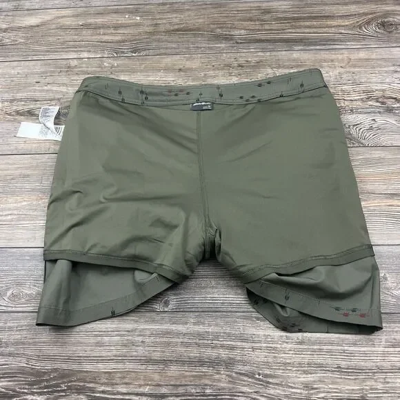 Eddie Bauer Green Skort Size 14 Pockets Stretchy Arrow Print‎ Tennis Golf Casual - Picture 10 of 13